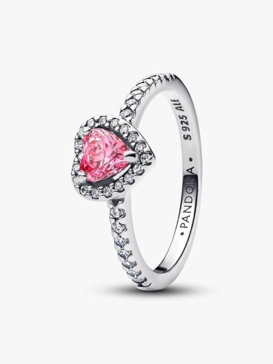 Pandora Pink Heart to Hearts Ring Set - Picture 2 of 3